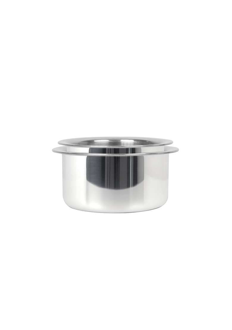 Meyer Triply Stainless Steel Tope Cooking Pot with Steel Lid | 1.5 L | 1.6 Qt | 2-Piece Set | Non-Toxic - Indya