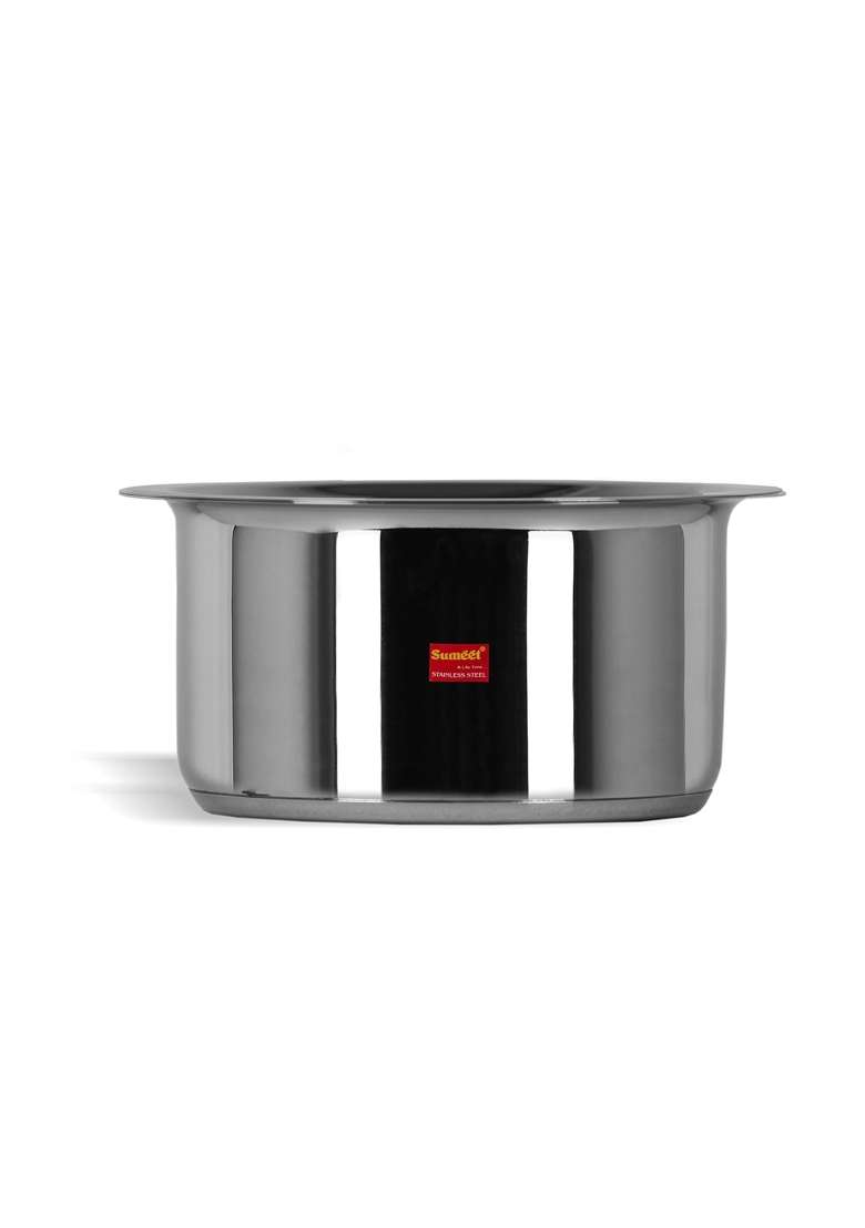 Sumeet Stainless Steel Induction Bottom | 1 L | 1.1 Qt | With Lid - Indya