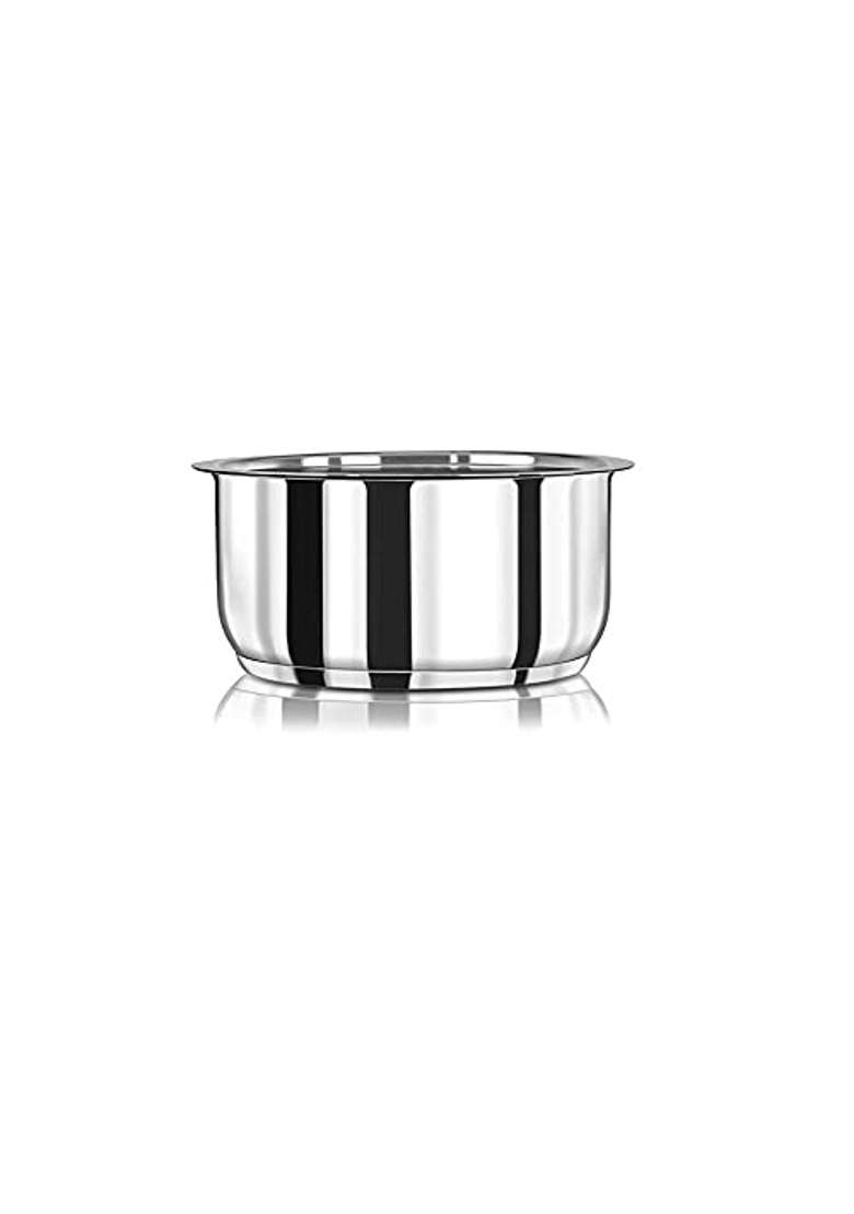 MARWALL Heavy Gauge 304 Grade Stainless Steel Patila Cooking Pot Tope with Lid | 1.8 L | 1.9 Qt | 16 cm | 6.3 Inch | Induction Compatible - Indya