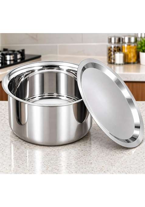 AAYU CRAFT KITCHENWARE FOR LIFE Stainless Steel Tope Cooking Pot Induction Bottom Milk | 4 L | 4.2 Qt