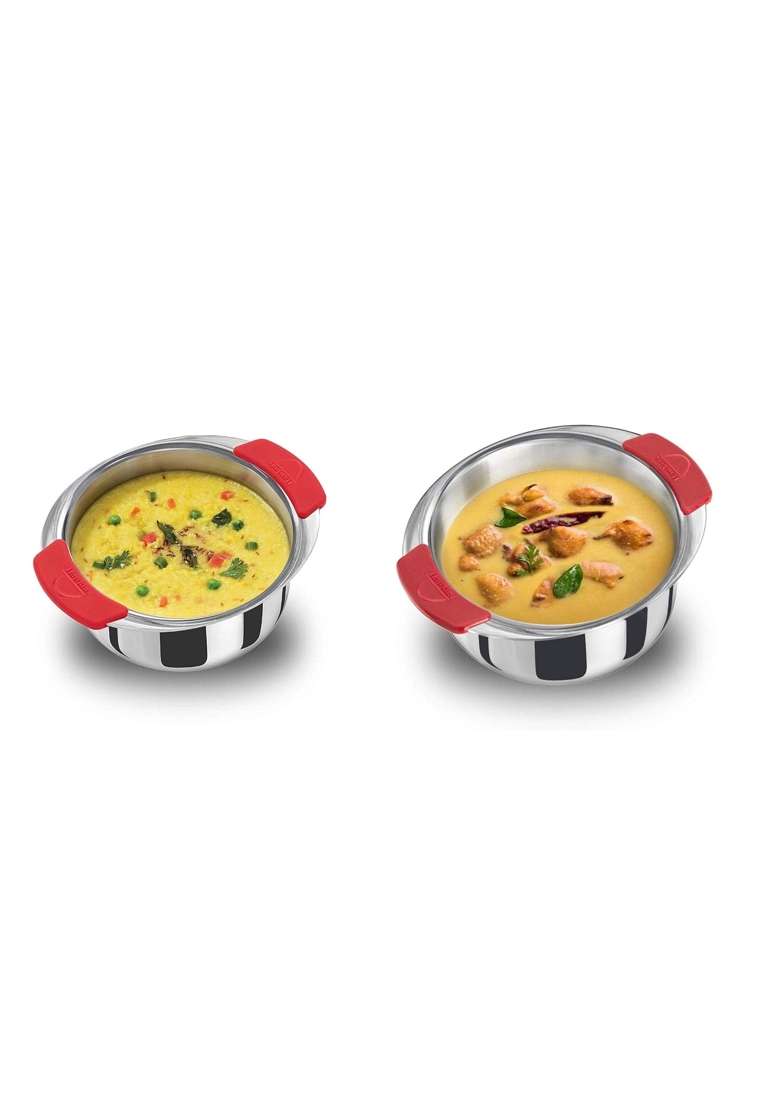 Hawkins Stainless Steel Metro Patila Cooking Pot Combo Set | 1.5 L | 1.6 Qt - Indya