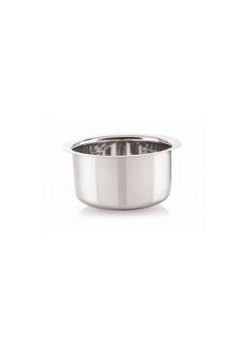 neelam Stainless Steel Round Bottom Tope Cooking Pot | 1500 ml | 50.7 fl oz