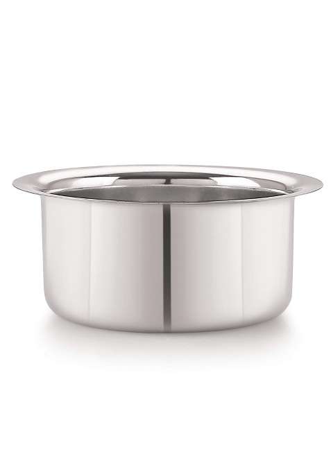 Super HK Patila Cooking Pot Bhagona Tapeli Stainless Steel | 2.5 L | 2.6 Qt