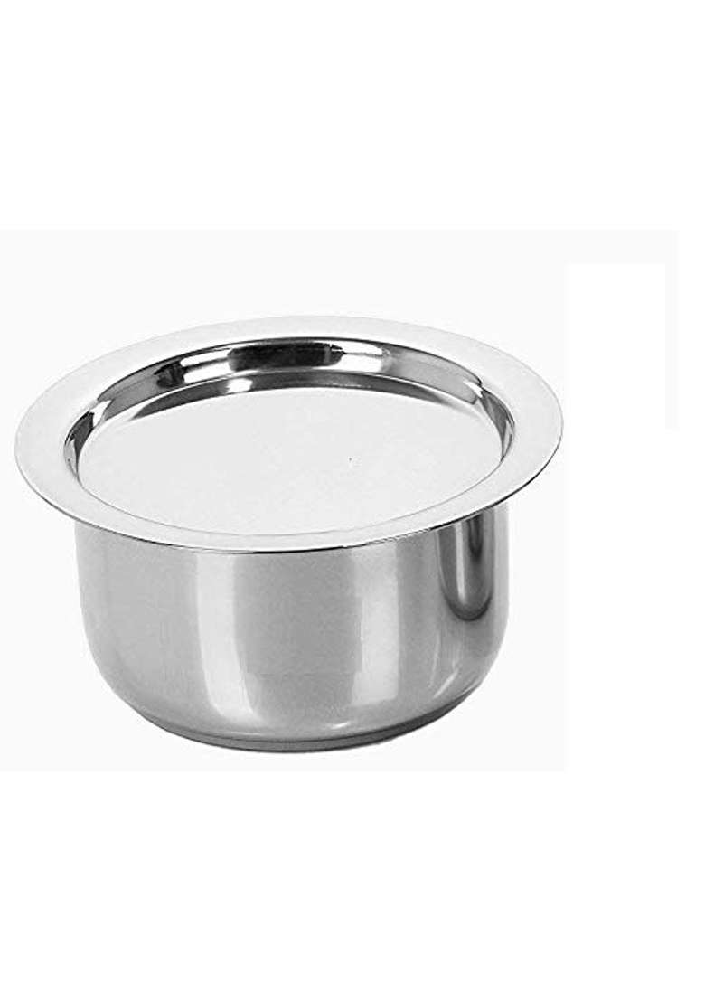 Bartan Star Stainless Steel Patila Cooking Pot | 1000 ml | 33.8 fl oz | With Lid - Indya