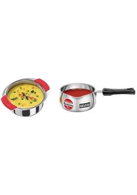 Hawkins Metro Patila Cooking Pot | 1.5 L | 1.6 Qt | Induction Compatible | Tri-Ply
