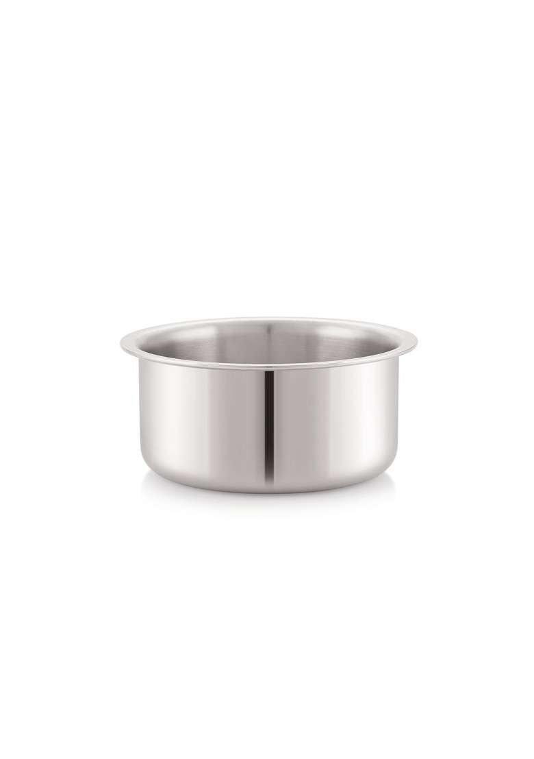 ANJALI Tattva Triply Tope Cooking Pot with Lid | 1.5 L | 1.6 Qt | Induction Compatible | Food Safe - Indya