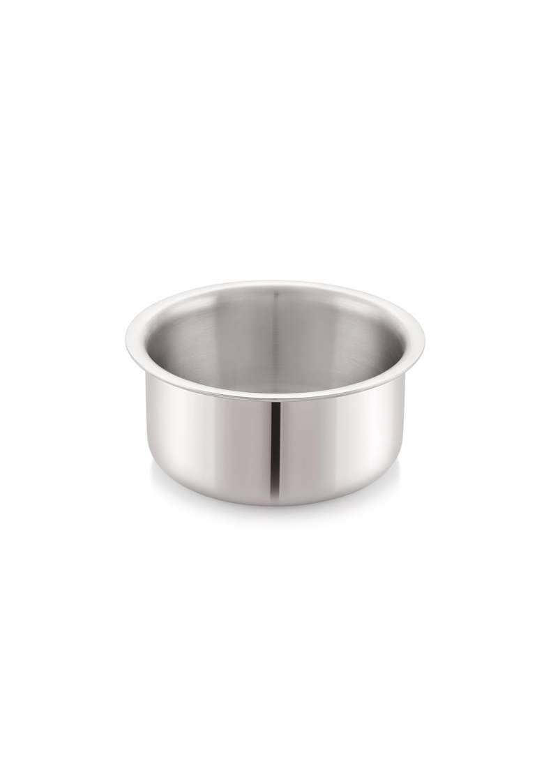 ANJALI Tattva Triply Tope Cooking Pot with Lid | 1.5 L | 1.6 Qt | Induction Compatible | Food Safe - Indya