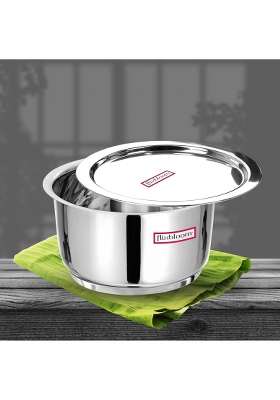 FLIXBLOOM Select Classic Kitchen Stainless Steel Induction Base | 4 L | 4.2 Qt | Tri-Ply | With Lid