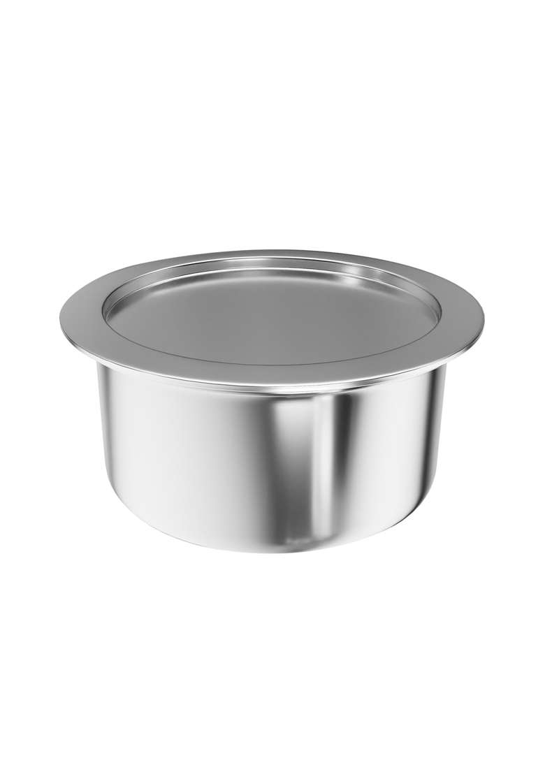 Lifelong Triply Tope Cooking Pot with Lid for Cooking | 1 L | 1.1 Qt | 20 cm | 7.9 Inch | Induction Compatible - Indya