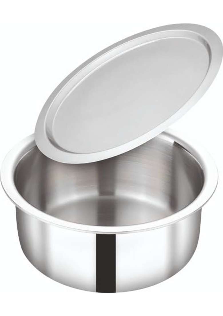 coconut Stainless Steel Tope with Lid | 5 L | 5.3 Qt | Induction Compatible - Indya