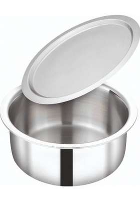 coconut Stainless Steel Tope with Lid | 2 L | 2.1 Qt | Induction Compatible