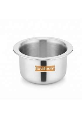 FLIXBLOOM Classy Kitchen Cookware Stainless Steel TriPly Thick Gauge Body Induction Base | 2.5 L | 2.6 Qt