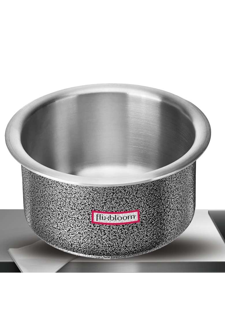 FLIXBLOOM Edge Hard 1.5Kitchen Utensils Cookware Sets Induction Base | 1.5 L | 1.6 Qt - Indya