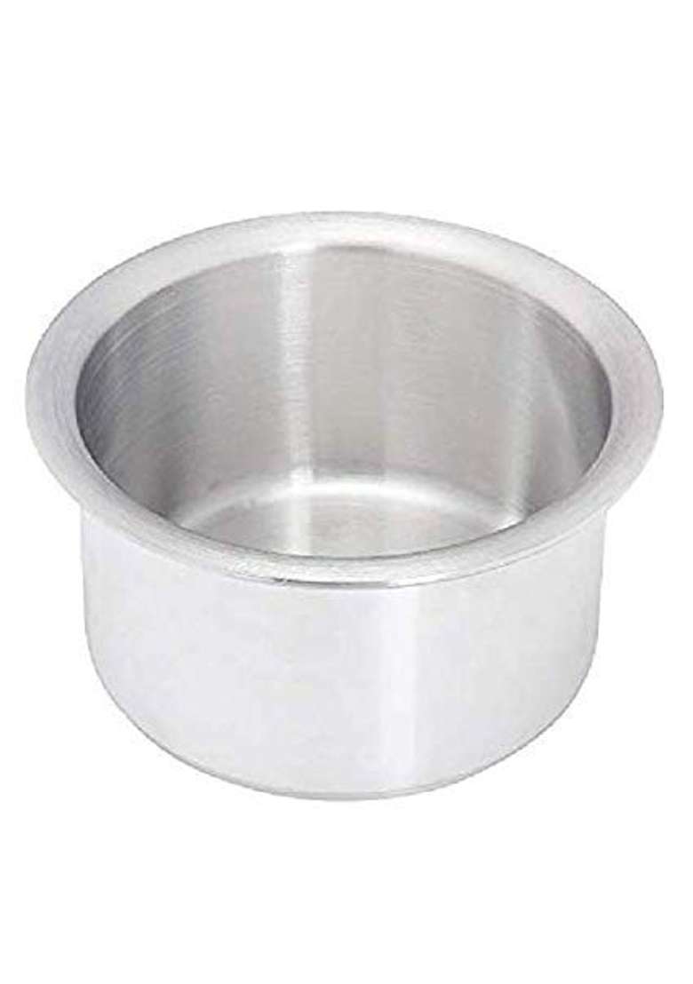 Super HK Aluminium Patila Cooking Pot Bhagona Tapeli Saucepot Handi Without Lid | 2 L | 2.1 Qt - Indya