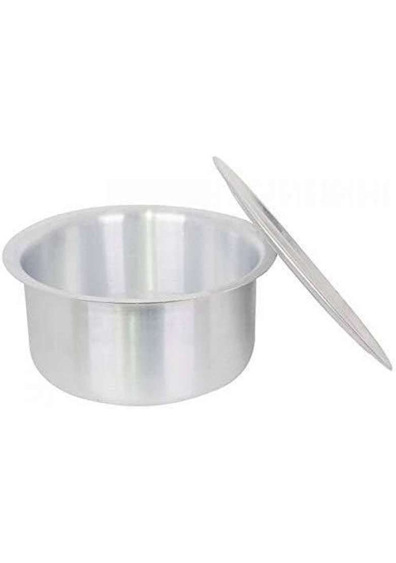 Super HK Products Super HK Aluminium Bhagona Patila Cooking Tope Without Cover | 3 L | 3.2 Qt | Food Safe - Indya