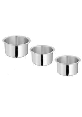 Bartan Star Aluminium Silver Tope Cooking Pot | 1 L | 1.1 Qt