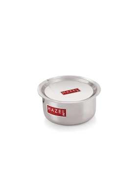 HAZEL Aluminium Tope Cooking Pot with Lid | 1 L | 1.1 Qt | Food Safe