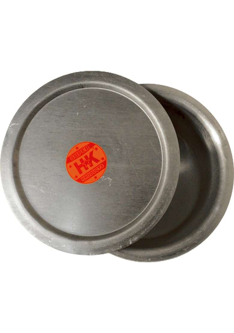 Super HK Products Sonanshi Aluminium Bhagona Tope with Lid for Kitchen Cooking | 0.5 L | 0.5 Qt - Indya