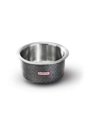 FLIXBLOOM Specific Black Induction Base LPG Friendly Kitchen Cookware Utensil Deep | 1 L | 1.1 Qt