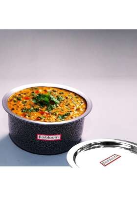 FLIXBLOOM Popular Hard Anodised Induction Base LPG Stove Friendly Thick Guage Kitchen | 2 L | 2.1 Qt | With Lid