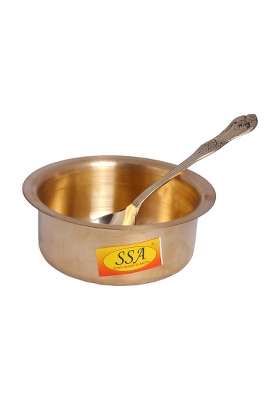 SHIV SHAKTI ARTS Plane Pure Brass Bhagoni | 350 ml | 11.8 fl oz