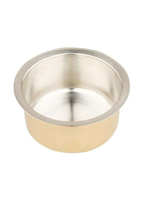 MUKE Brass Patila Cooking Pot Tope | 1 L | 1.1 Qt | Heavy Bottom