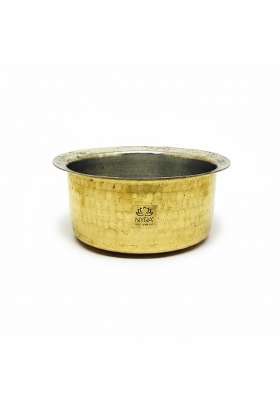NYRA Pure Brass Kalai Tope Cooking Pot Patila Bhagona | 2.5 L | 2.6 Qt