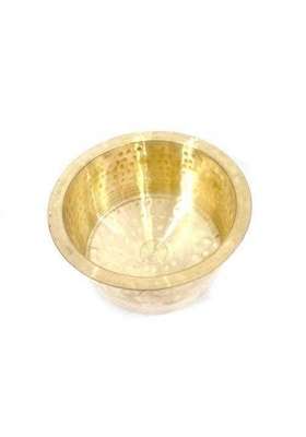 RewariCraft Brass Round Heavy Bottom Tapeli Cooking Pot | 2 L | 2.1 Qt