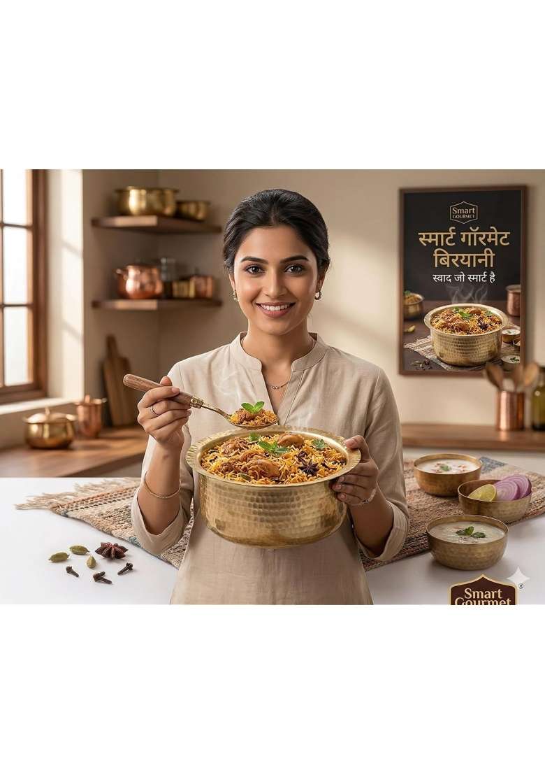 ODAR Pure Brass Cooking Pot | 1 L | 1.1 Qt | Hammered Finish - Indya