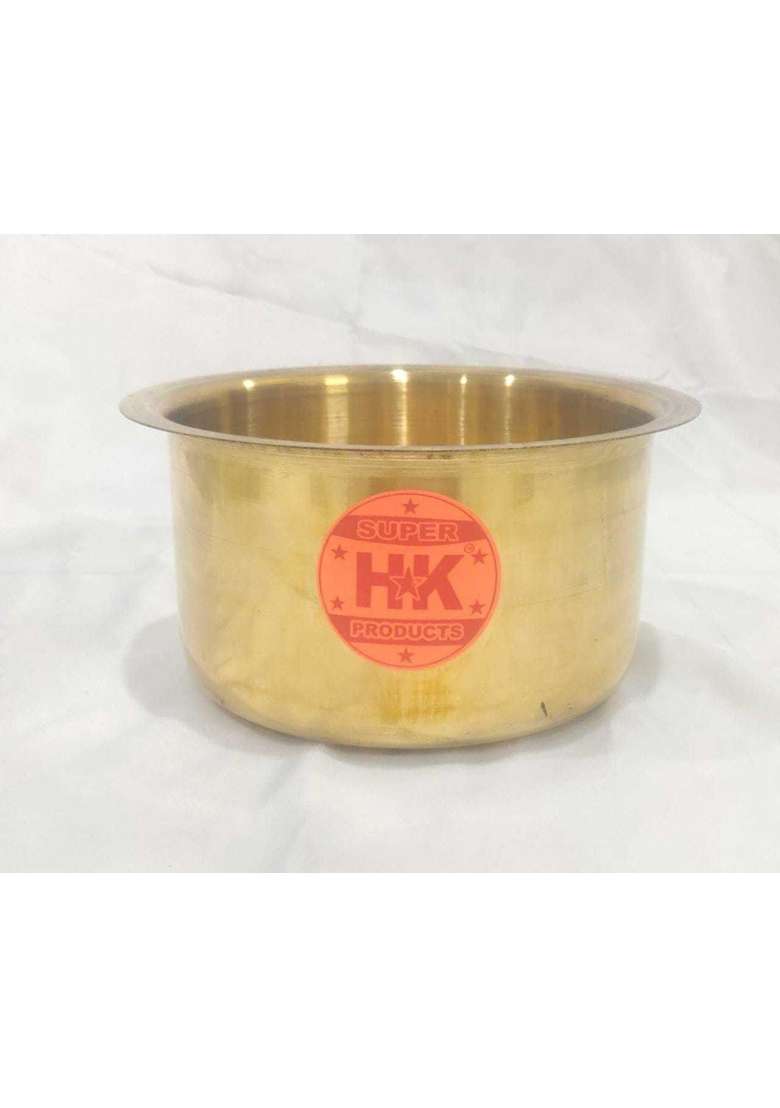 Super HK Products HK Aluminium Bhagona Tope with Lid for Kitchen Cooking | 1.5 L | 1.6 Qt - Indya