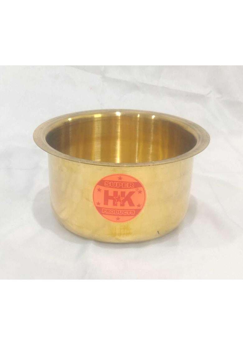 Super HK Products HK Aluminium Bhagona Tope with Lid for Kitchen Cooking | 1.5 L | 1.6 Qt - Indya