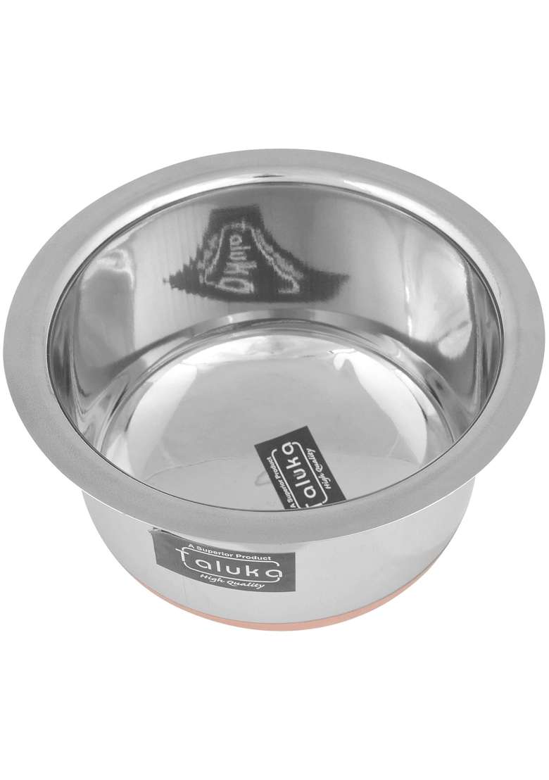 Taluka With T Logo Taluka 8 X 4.5 Inches Approx | 1.5 L | 1.6 Qt | 8 Inch - Indya