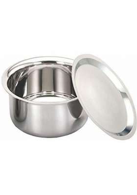 Super HK Products Super HK Stainless Steel Bhagona Patila Cooking Tope Without Cover | 2 L | 2.1 Qt | Food Safe