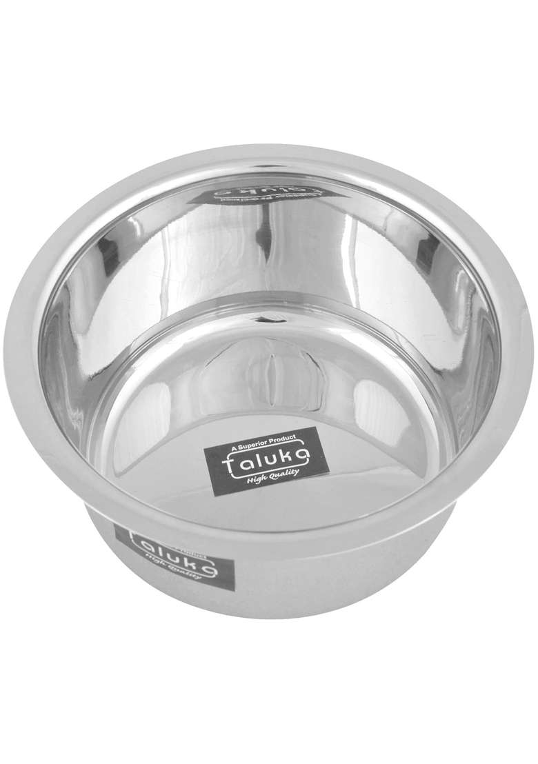 Taluka With T Logo Taluka 8.5 X 4.5 Inches Approx | 2 L | 2.1 Qt | 8.5 Inch | Induction Compatible - Indya