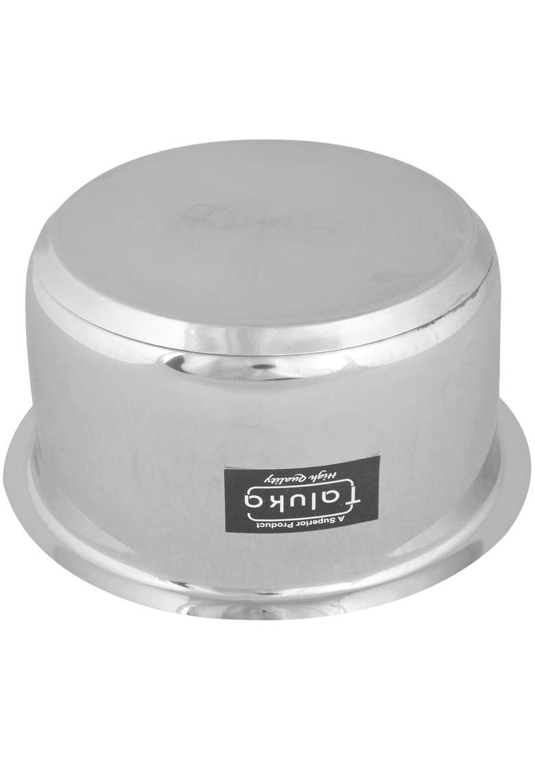Taluka With T Logo Taluka 8.5 X 4.5 Inches Approx | 2 L | 2.1 Qt | 8.5 Inch | Induction Compatible - Indya