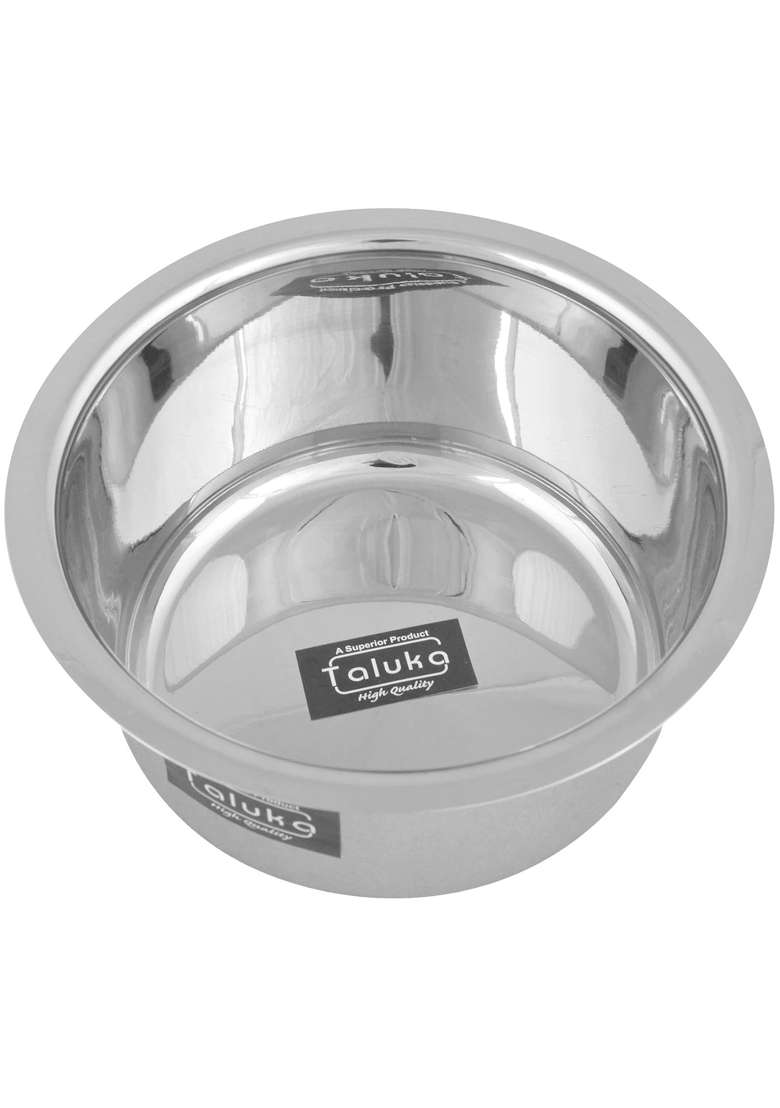 Taluka With T Logo Taluka 9 X 5.5 Inches Approx | 2.5 L | 2.6 Qt | 9 Inch | Induction Compatible - Indya
