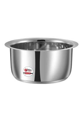 KITCHEN CLUE Stainless Steel Tope for Kitchen I Induction Base Cookware with Flat Bottom I | 1200 ml | 40.6 fl oz