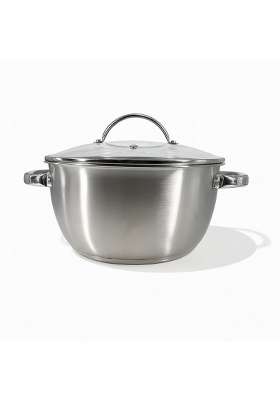 PLUMM Get Plumm Stainless Steel Cooking Pot | 24 cm | 9.4 Inch | With Lid