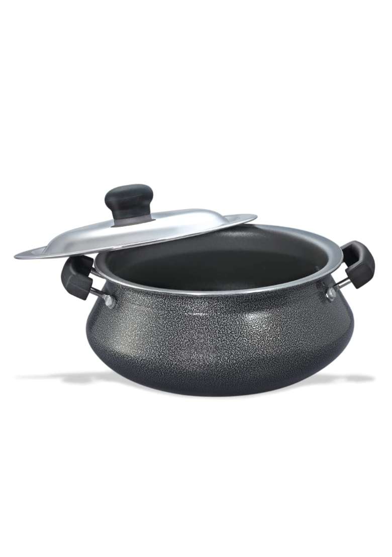 Prestige Omega Select Plus Non Stick Mini Handi Cooking Pot with Ss Lid | 2.5 L | 2.6 Qt - Indya