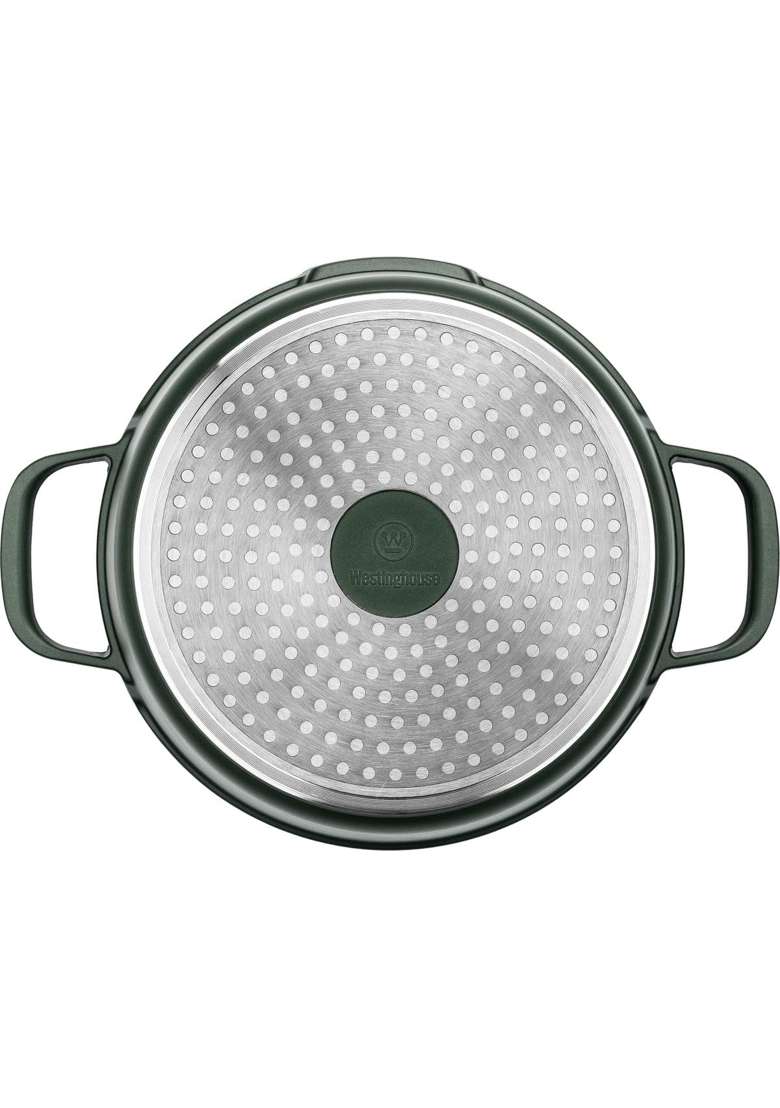 Westinghouse Performance Series Green Casserole Dish with Lid | 24 cm | 9.4 Inch | Induction Compatible - Indya