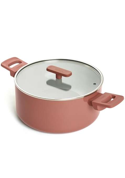 Ember Cookware Arcilla Ceramic Dutch Oven | 5 L | 5.3 Qt | 24 cm | 9.4 Inch | Non-Toxic | Non-Stick | With Lid