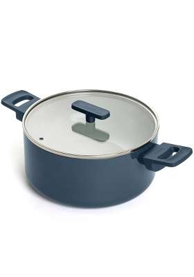 Ember Cookware Arcilla Ceramic Dutch Oven | 5 L | 5.3 Qt | 24 cm | 9.4 Inch | Non-Toxic | Non-Stick | With Lid