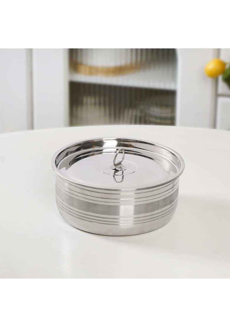 Nestasia Stainless Steel Container with Lid | 1 L | 1.1 Qt | 5-Piece Set | Dishwasher Safe | Food Safe - Indya