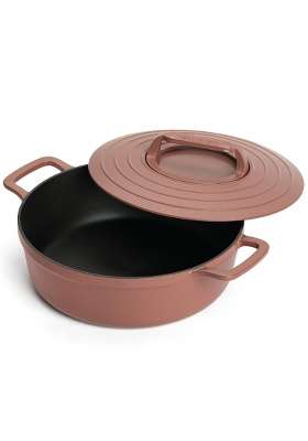 Ember Cookware Pre-Seasoned Cast Iron Casserole | 26 cm | 10.2 Inch | Induction Compatible | Heavy Bottom | PFOA Free