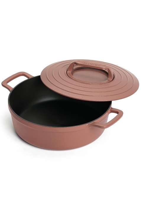 Ember Cookware Pre-Seasoned Cast Iron Casserole | 26 cm | 10.2 Inch | Induction Compatible | Heavy Bottom | PFOA Free