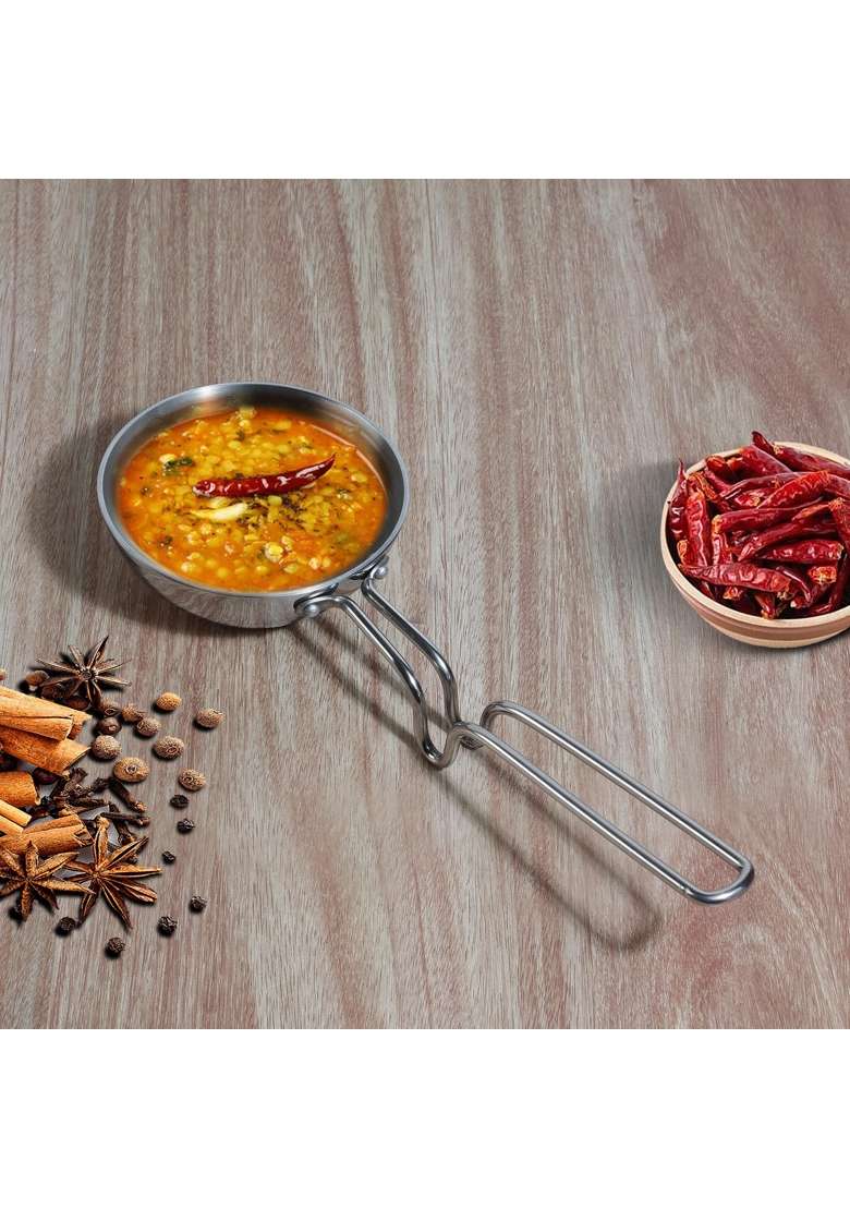 Vinod Triply Stainless Steel Tadka Pan | 400 ml | 13.5 fl oz - Indya
