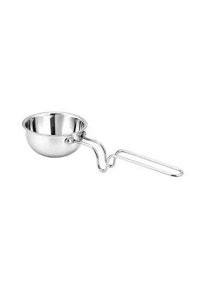 Shri and Sam Everyday Tri-Ply Stainless Steel Tadka Pan with Stand-Handle | 300 ml | 10.1 fl oz | 11 cm | 4.3 Inch | Induction Compatible