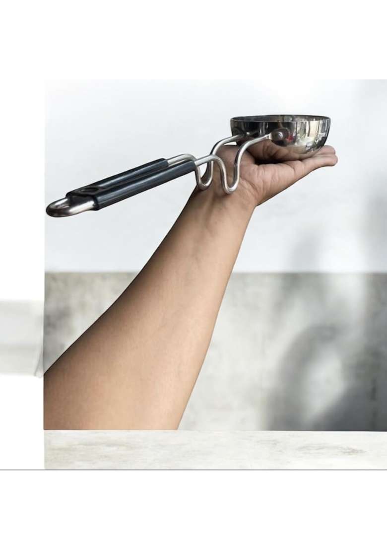 GBW Stainless Steel Tadka Pan Vaghar Chounk Mini Frypan Frying Dal Spices | 350 ml | 11.8 fl oz | 4.5 Inch | Non-Toxic - Indya