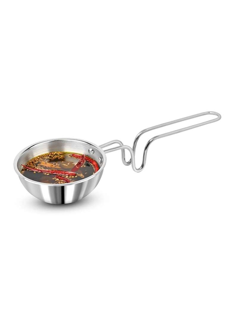 SIGNORA WARE SignoraWare Artista Tri-Ply Cookware Tadkapan | 300 ml | 10.1 fl oz | 9.5 cm | 3.7 Inch | Induction Compatible - Indya