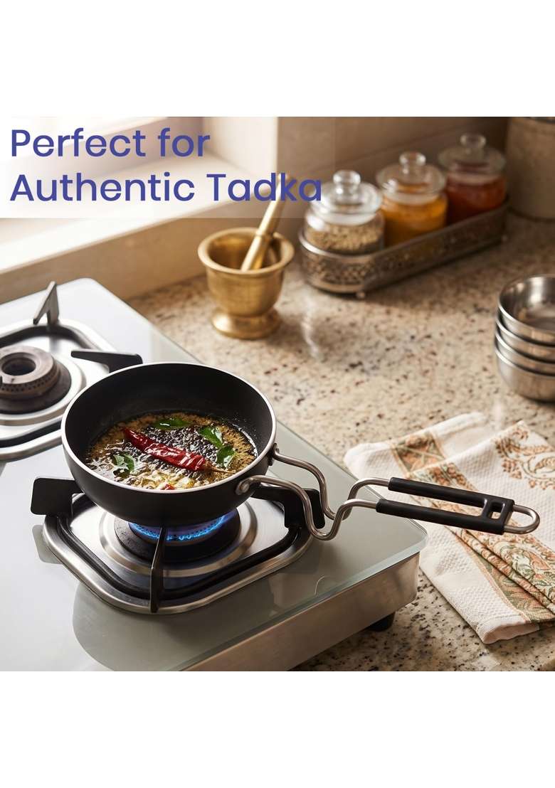 DOZY Iron Tadka Pan Gas Pre-Seasoned Pan Cookware - Indya